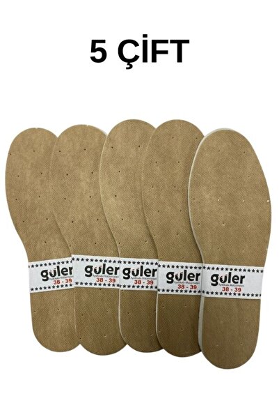 Genel Markalar Ayakkabı İç Tabanlık Astarı Petli. Krem. 5 Çift. 38-39