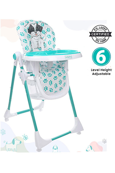 Babyhug كرسي طعام عالي الجودة، 6 ارتفاعات قابلة للتعديل، 3 مستويات إمالة، حزا...