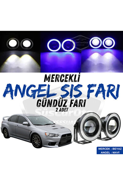 ŞüsCarOto Aksesuar Mitsubishi Lancer 2007-2014 Uyumlu Mercekli Angel Sis Farı...