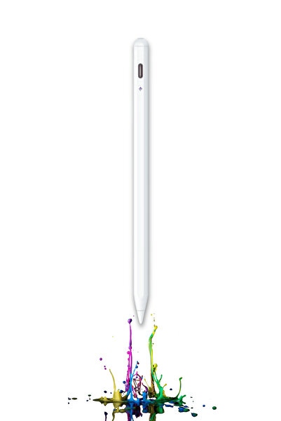 qpen iPad Air 13 M2 2024 Uyumlu Yapışarak Manyetik Şarj Olabilen Avuçiçi ve E...