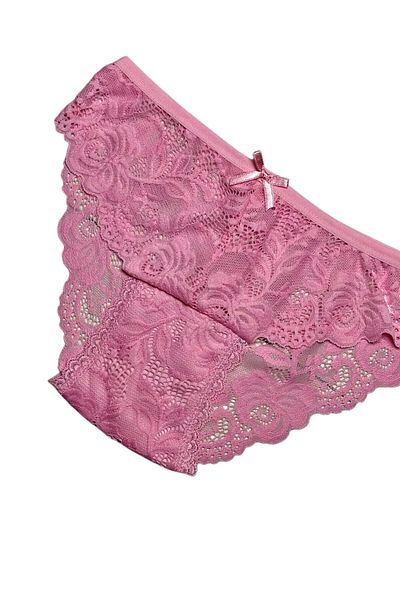 Gizli Butik Women's Full Lace Bato Panties Red