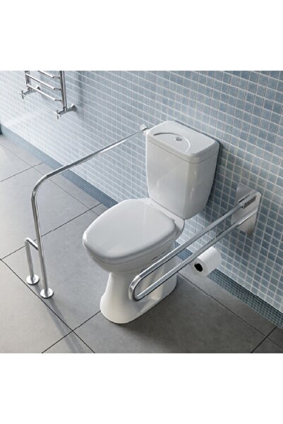 Fixer365 Yaşlı, Hasta ve Engelli 2 Parça Tutunma Barı WC Kağıtlıklı Hareketli...