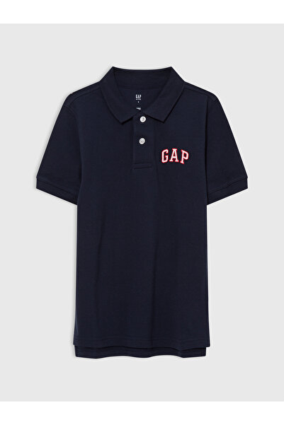 GAP Erkek Çocuk Lacivert Logo Polo Yaka T-Shirt