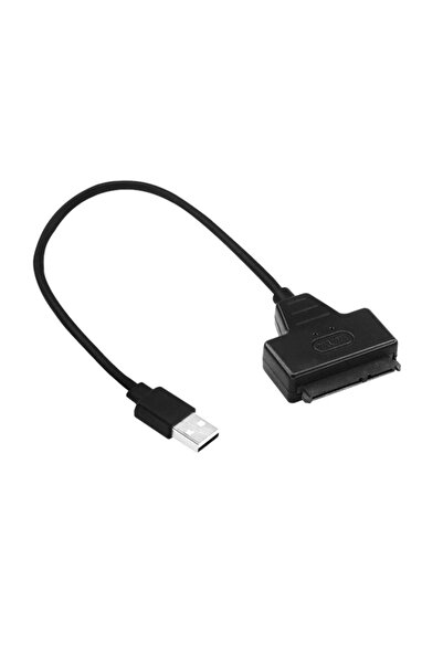 Genel Markalar 0.25m black USB 2.0 to SATA Cable Support 2.5 Inches External ...