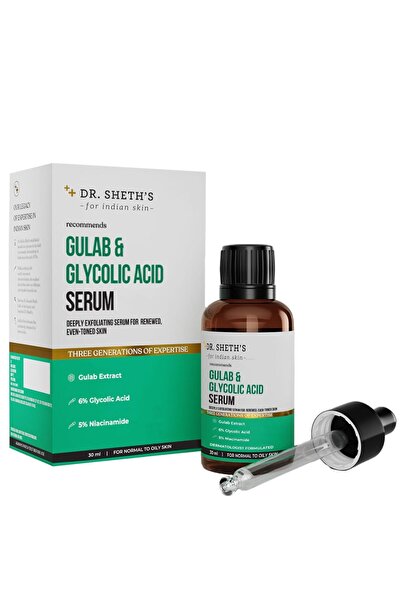 Dr. Sheth's سيروم دكتور شيث بحمض الجليكوليك وجلاب - 30 مل