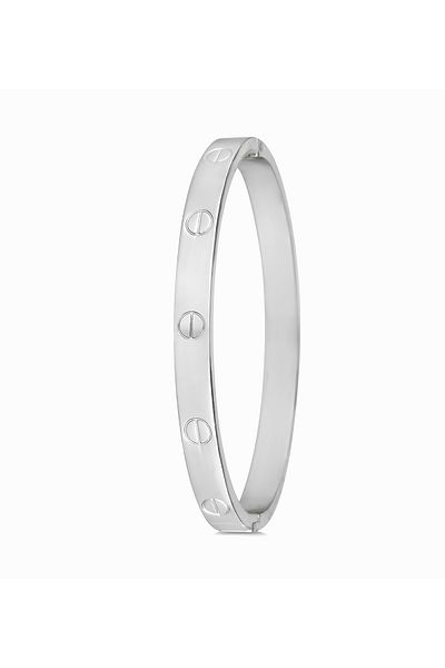 Janset Baby Boy Steel Handcuffs Bracelet - Silver Color Small Size Handcuffs