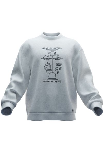 TURAN TACTICS CAM DRUM DESIGNED OVERSIZE SWEATSHIRT (UNISEX)