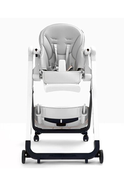 Bonfino Connoisseur 3-in-1 High Chair with Compact Fold Mechanism, Adjustable, Light Grey