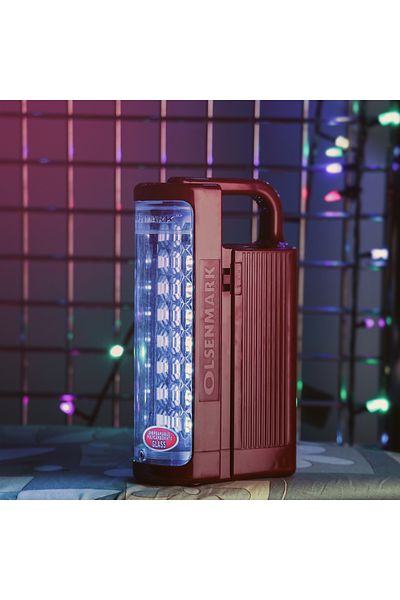 Olsenmark فانوس LED قابل لإعادة الشحن مع مصباح يدوي OMEFL2804