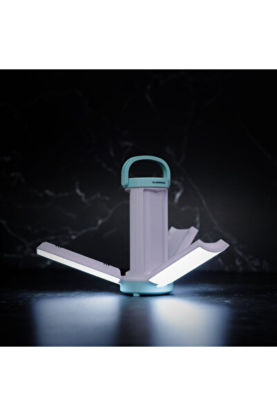 Olsenmark Rechargeable LED Emergency Lantern with Solar Panel- OME2769