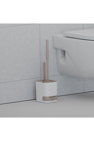 ASlife Home Σετ βούρτσας τουαλέτας Mini Brush με κρεμαστό δοχείο λυμάτων