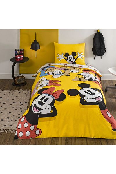 Taç Disney Mickie and Friends Σετ Παπλωματοθήκης Μονό Βαμβακερό - Crown Licensed