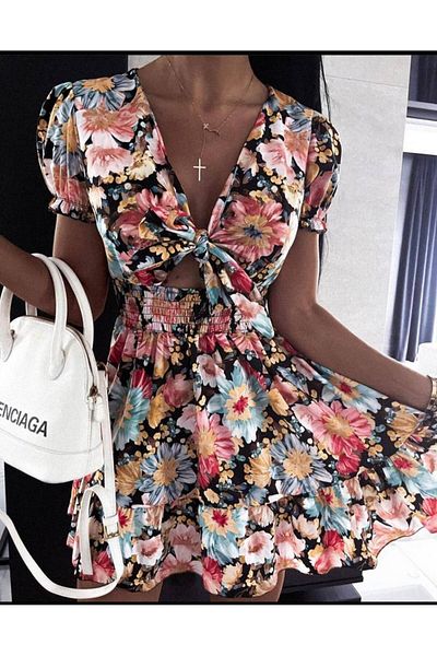 Last Point rochie mini evazată pentru femei - elegantă și confortabilă