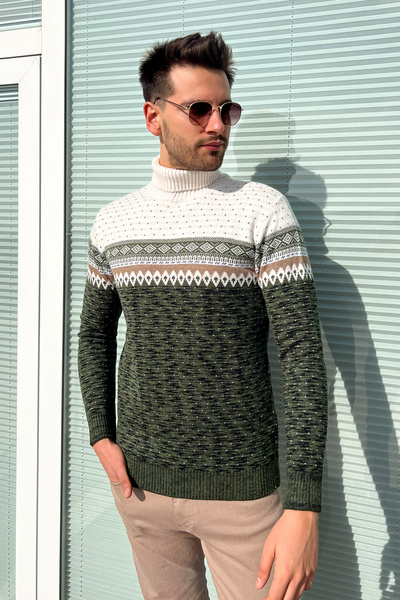 ModaPlaza Men's Turtleneck 125 Model Sweater