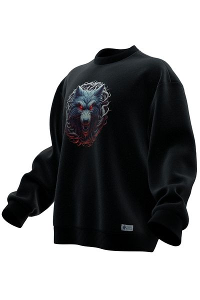 TURAN TACTICS Hanorac supradimensionat cu imprimeu BOZKURT v1 (UNISEX)