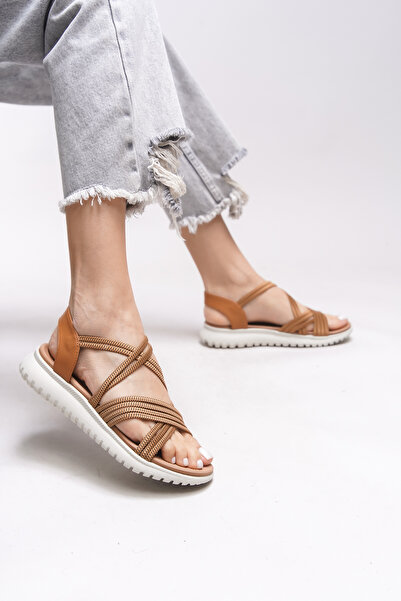 Riccon Lilzenya Tan Women's Sandals - 00121005 Model