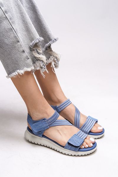 Riccon Yvnaestra Blaue Damensandalen - 00121002   Modell