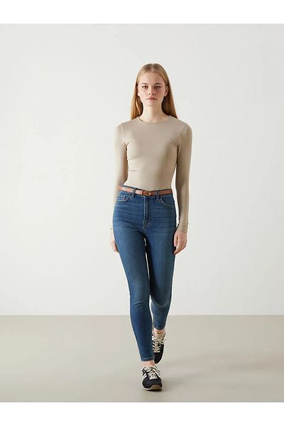 LC Waikiki LCW Jeans Indigo Pantaloni de jeans cu talie Jupiter Super Skinny Fit