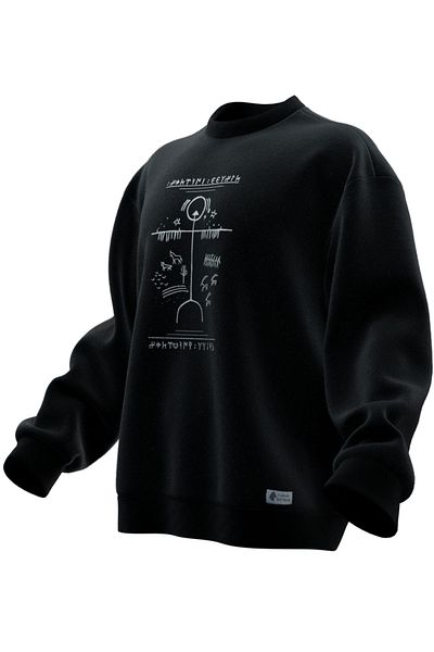 TURAN TACTICS SWEATSHIRT OVERSIZE CU DESIGN TAMBUR CAM (UNISEX)