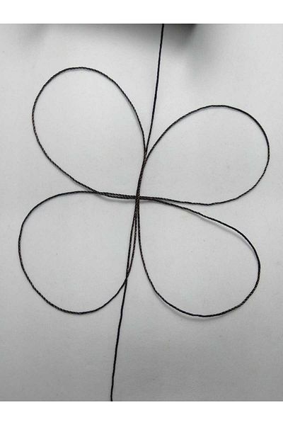 Eskişehir hobi sanat 50 μέτρα χάντρες προσευχής - 0,6 mm Bitter Coffee String
