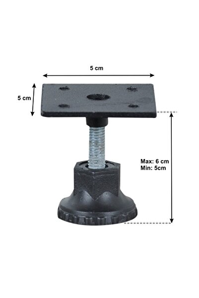 X-Perk Mobilya Ünite Kitaplık Dolap Ayarlanabilir Ayak Ayarlı Ayak Boy 6 Cm