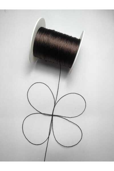 Eskişehir hobi sanat 100 μέτρα Τετράγωνο - 0,6 mm Σκουριάς Καφέ Σχοινί