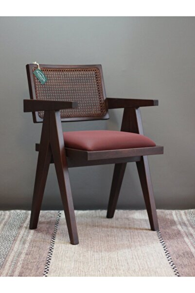 KleinHaus Furniture Sofia - Hazeranlı Ahşap Sandalye -  Yemek Sandalyesi (Değ...