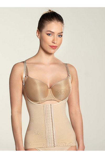 Por Favor Women's Corset Undershirt with Agraflı Underbust Gathering Clasp Strap