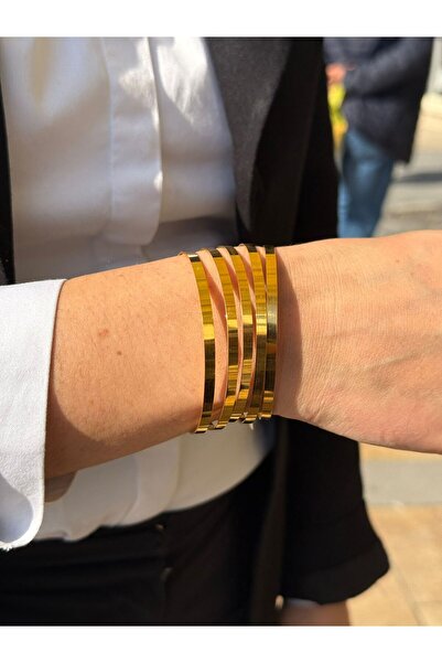 Safir Kuyumculuk 14 Ayar Altın Ray Ajda Bilezik - 6,8-7 gram Altın Ray Bilezik - Yatırımlık Hediye Altın Bilezik