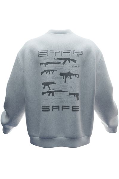 TURAN TACTICS Hanorac unisex cu design Stay Safe
