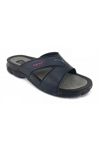 Ceyo 3200-1 Men's Slippers-Black
