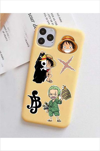 Piksel Grafik One Piece Set of 6 Stickers - 10X15 cm 6 Pieces