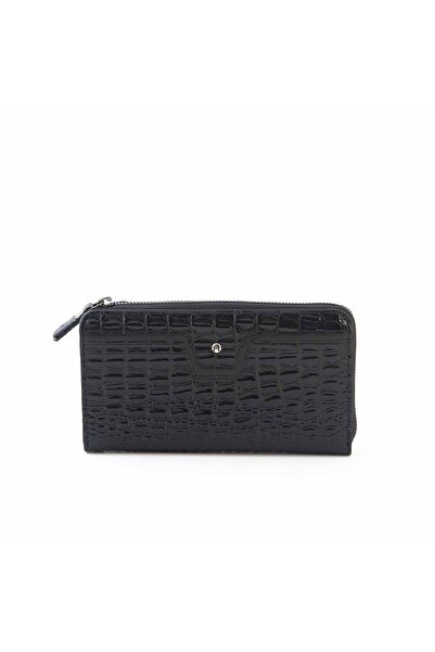 MOCASSINI Men's Genuine Leather Black Wallet Wallet