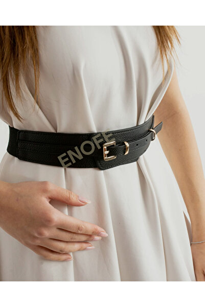 ENOFE 4 cm ULTRA LÜXS KALİTE KORSE KEMER,Gold toka