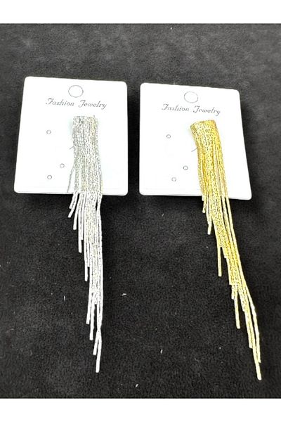 Finery by Nerrs Pendant Chain Cartilage Earrings Silver Color (Selling as Pieces)