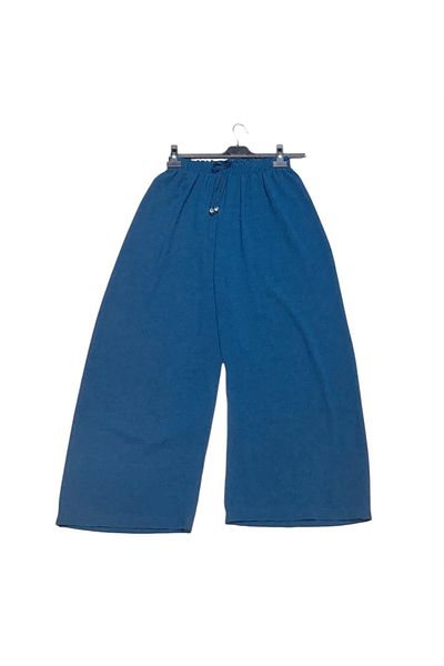 ECE GİYİM Women's with Elastic Waist Bowl Legs Thin Ayrobin Pants