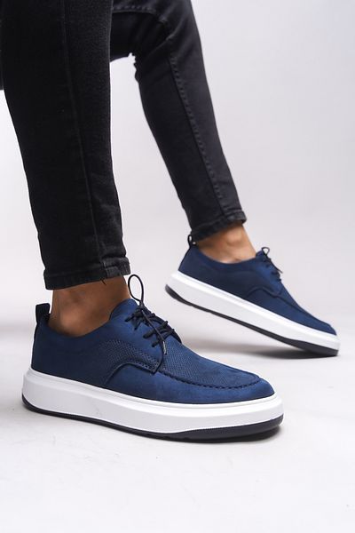 Riccon Pánské tenisky Raimfyr - 0012485 Navy Blue Suede