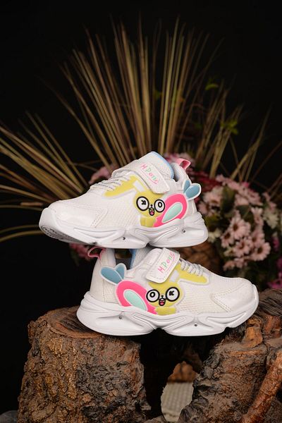 M.P. Girl's Lighted Summer Anti-Sweat Breathable Orthopedic Lightweight Walking and Running Shoes