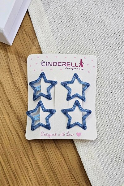 Cinderella Sea Blue Star set od 4 komada sa kopčama za kosu - kopča za kosu s...