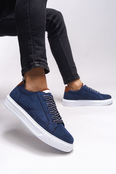 Riccon Uanlidyr 0012539 Model Pánské Sneakers – Navy Blue Suede