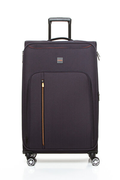 Fossil 032 Büyük Boy Ultra Light Hafif Lüx Kumaş Tekerlekli Valiz LACİVERT