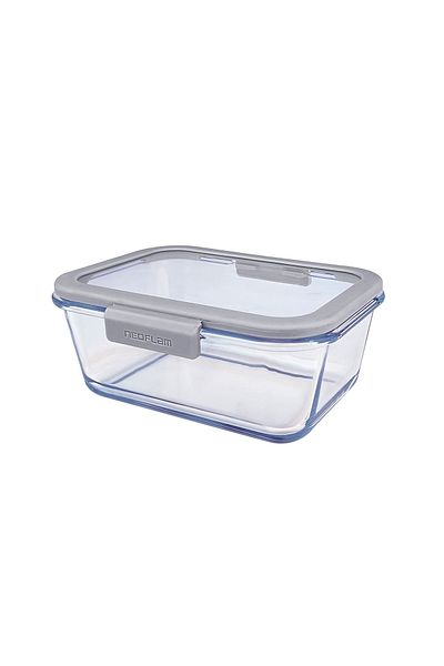 Prima Nova Fika Glace Glass Storage Container 800ml Gray