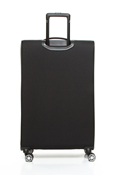 Fossil 032 2'li Büyük+Küçük (Kabin) Ultra Light Hafif Lüx Kumaş Tekerlekli Valiz SİYAH