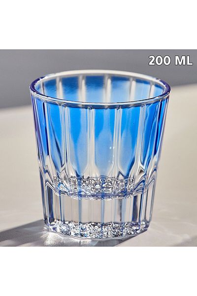 MIBRU Coffee glass cup blue