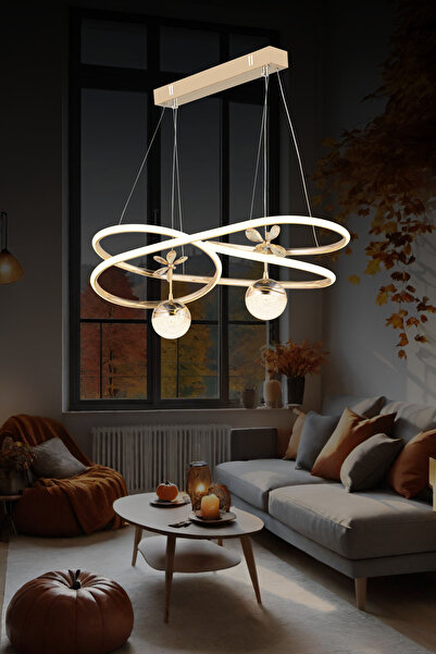 bordolux Ld 070 Toplu Model Gold 3 Renkli Salon Ve Oturma Odası Için Ideal Al...