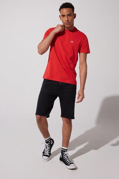 Lee Tricou cu gât roșu Coral