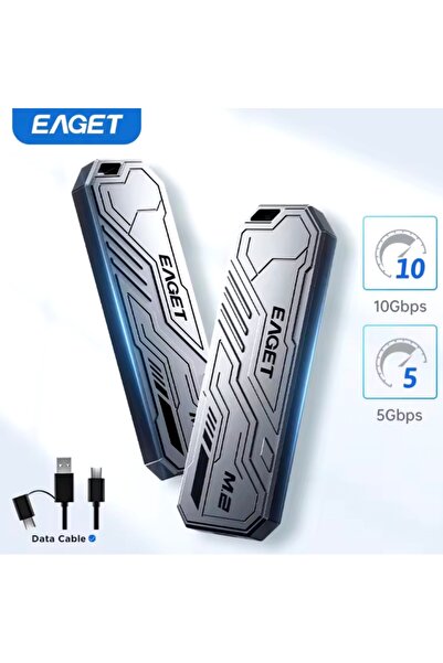 Eaget Se910d M2 Nvme Sata Kutusu 10gbps Usb 3.2 Yüksek Hız Çift Protokol Ce Lisanslı 2280/2260/2242/2230