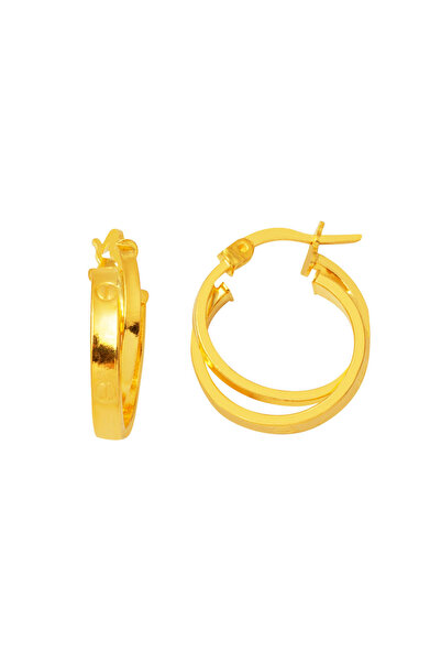Bilezikci Kartiyer Model 22 Ayar Halka Küpe 2.5cm Çaplı