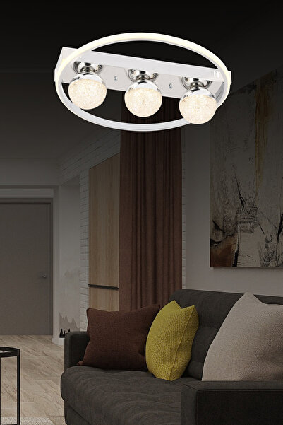 bordolux Pl 020 3 Model Krom 3 Renkli Salon Ve Oturma Odası Için Ideal Alümin...