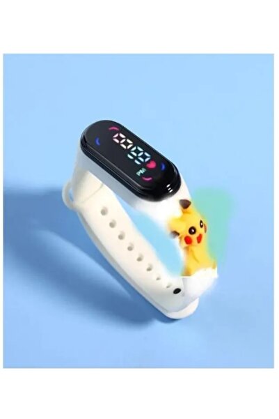 DZC KUZENLER AVM Pokeemon Pichacu Led Dokunmatik Ekranlı Dijital Çocuk Ve Gen...